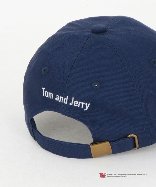 green label relaxing（グリーンレーベルリラクシング）の「【別注】＜URBAMENT＞TOM AND JERRY キャップ / CAP / キッズ（キャップ・キッズ・ブラック/ロイヤルブルー・FREE(52-55cm)）」の8枚目の写真