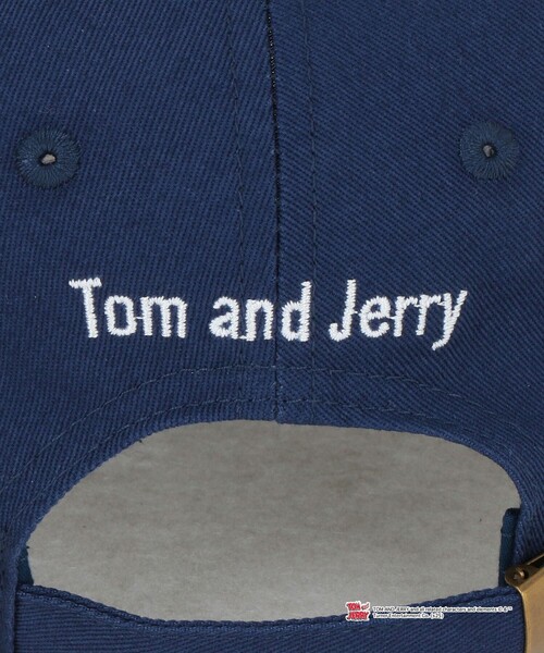 green label relaxing（グリーンレーベルリラクシング）の「【別注】＜URBAMENT＞TOM AND JERRY キャップ / CAP / キッズ（キャップ・キッズ・ブラック/ロイヤルブルー・FREE(52-55cm)）」の9枚目の写真