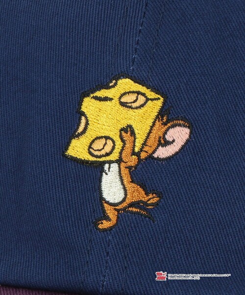green label relaxing（グリーンレーベルリラクシング）の「【別注】＜URBAMENT＞TOM AND JERRY キャップ / CAP / キッズ（キャップ・キッズ・ブラック/ロイヤルブルー・FREE(52-55cm)）」の10枚目の写真