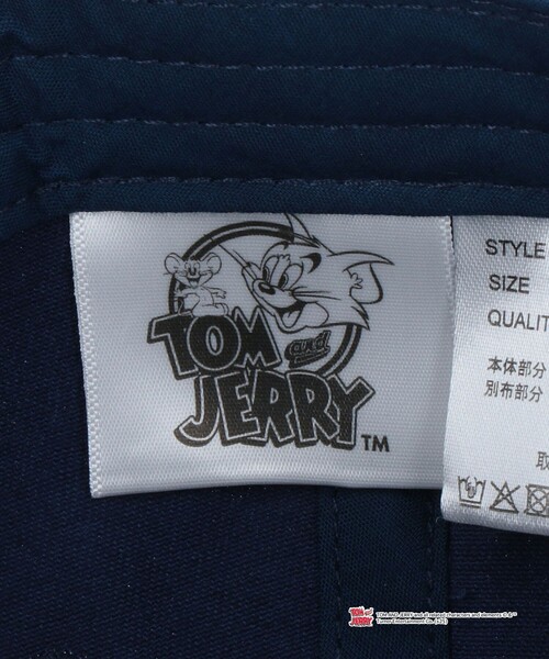 green label relaxing（グリーンレーベルリラクシング）の「【別注】＜URBAMENT＞TOM AND JERRY キャップ / CAP / キッズ（キャップ・キッズ・ブラック/ロイヤルブルー・FREE(52-55cm)）」の11枚目の写真