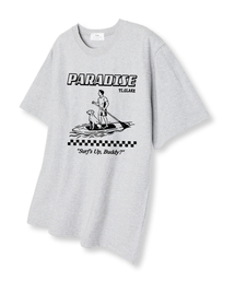 サーフアップバービー オーバーサイズ 半袖Tシャツ ライトグレー