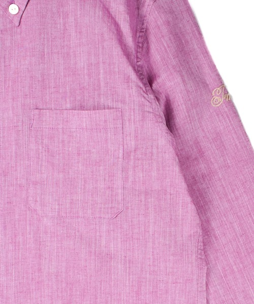 TMT(ティーエムティー)の「【TMT/ティーエムティー】COTTON LINEN CHAMBRAY SHIRTS(シャツ/ブラウス・メンズ・オレンジ/ネイビー/ピンク/ホワイト・MEDIUM/LARGE/X-LARGE/SMALL)」の5枚目の写真