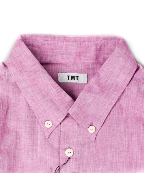 TMT(ティーエムティー)の「【TMT/ティーエムティー】COTTON LINEN CHAMBRAY SHIRTS(シャツ/ブラウス・メンズ・オレンジ/ネイビー/ピンク/ホワイト・MEDIUM/LARGE/X-LARGE/SMALL)」の7枚目の写真