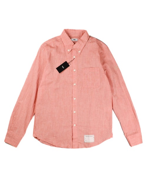 TMT(ティーエムティー)の「【TMT/ティーエムティー】COTTON LINEN CHAMBRAY SHIRTS(シャツ/ブラウス・メンズ・オレンジ/ネイビー/ピンク/ホワイト・MEDIUM/LARGE/X-LARGE/SMALL)」の9枚目の写真