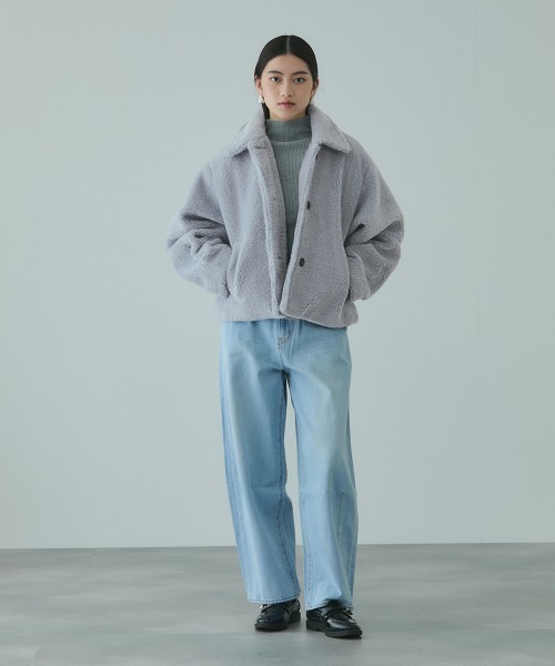 VICKY（ビッキー）の「ボアコクーンスリーブブルゾン（ブルゾン・レディース・ブラウン/ブラック・M）」の20枚目の写真