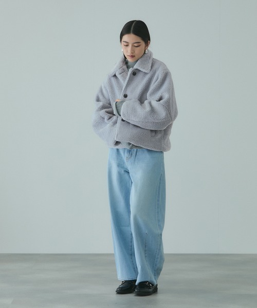 VICKY（ビッキー）の「ボアコクーンスリーブブルゾン（ブルゾン・レディース・ブラウン/ブラック・M）」の21枚目の写真