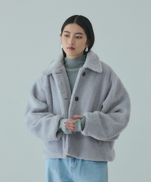 VICKY（ビッキー）の「ボアコクーンスリーブブルゾン（ブルゾン・レディース・ブラウン/ブラック・M）」の14枚目の写真