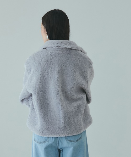 VICKY（ビッキー）の「ボアコクーンスリーブブルゾン（ブルゾン・レディース・ブラウン/ブラック・M）」の16枚目の写真