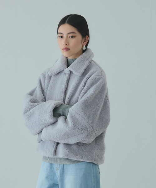 VICKY（ビッキー）の「ボアコクーンスリーブブルゾン（ブルゾン・レディース・ブラウン/ブラック・M）」の18枚目の写真