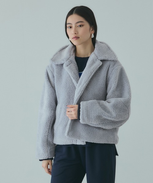 VICKY（ビッキー）の「ボアコクーンスリーブブルゾン（ブルゾン・レディース・ブラウン/ブラック・M）」の22枚目の写真