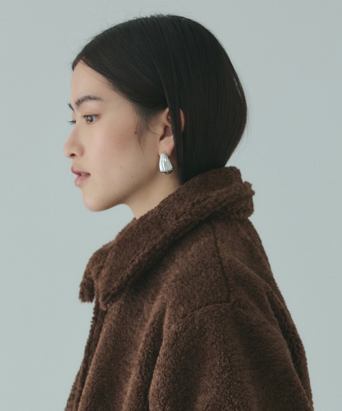 VICKY（ビッキー）の「ボアコクーンスリーブブルゾン（ブルゾン・レディース・ブラウン/ブラック・M）」の6枚目の写真