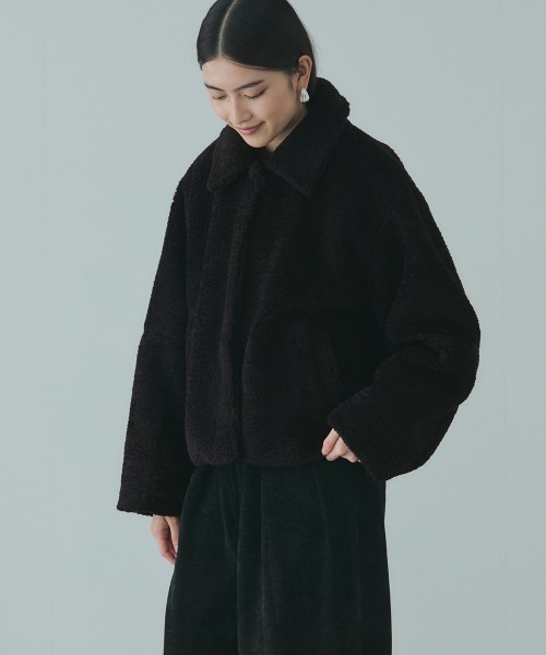 VICKY（ビッキー）の「ボアコクーンスリーブブルゾン（ブルゾン・レディース・ブラウン/ブラック・M）」の11枚目の写真