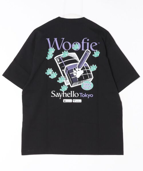 fridge（フリッジ）の「【SAY HELLO x Woofie】セイハロー x ウーフィー Old Net S/S Tee（Tシャツ/カットソー・メンズ・ブラック/ホワイト・LARGE/X-LARGE/MEDIUM）」の4枚目の写真
