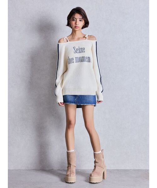 GYDA(ジェイダ)の「フェイクムートンplatformショートブーツ(ブーツ・レディース・ブラック/ベージュ・SMALL/LARGE/MEDIUM)」の6枚目の写真