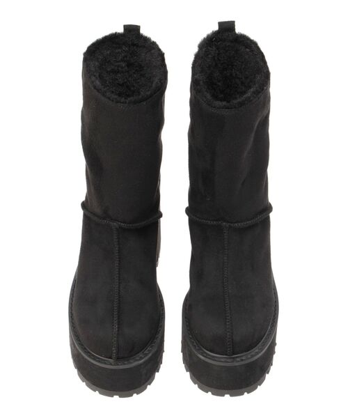 GYDA(ジェイダ)の「フェイクムートンplatformショートブーツ(ブーツ・レディース・ブラック/ベージュ・SMALL/LARGE/MEDIUM)」の16枚目の写真