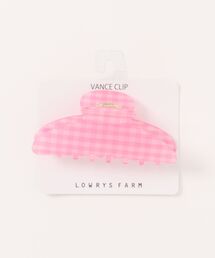 LOWRYS FARM（ローリーズファーム）の「ギンガムチェックバンス　632427（バレッタ/ヘアクリップ）」
