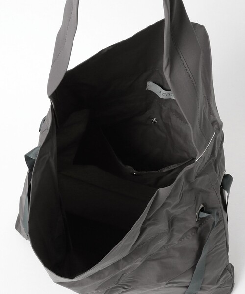 ACOC（アコック）の「ACOC / Drawstring Bag（トートバッグ・レディース・チャコールグレー/インディゴブルー・ONE SIZE）」の7枚目の写真