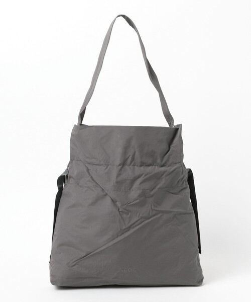 ACOC（アコック）の「ACOC / Drawstring Bag（トートバッグ・レディース・チャコールグレー/インディゴブルー・ONE SIZE）」の8枚目の写真