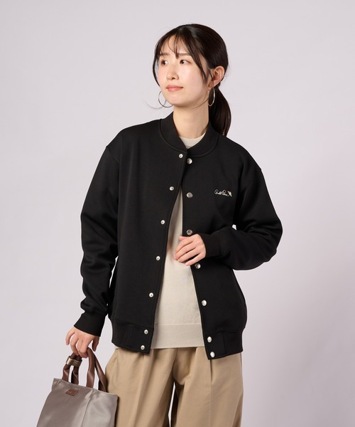 Arnold Palmer（アーノルドパーマー）の「シェア ミラノリブポンチ ブルゾン（ブルゾン・レディース・ブラック/ブルー/アイボリー・M/S/XS/L/LL）」の2枚目の写真