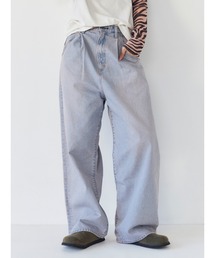 Ungrid | ブリーチルーズデニム(デニムパンツ)