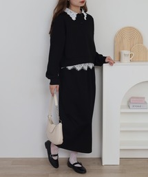 RME.（アールエムイー）の「レース襟スウェットセットアップ（セットアップ）」