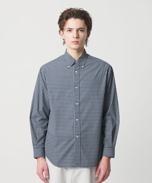 BEAUTY&YOUTH UNITED ARROWS（ビューティーアンドユースユナイテッドアローズ）の「ミニチェック ボタンダウン シャツ FORM型（シャツ/ブラウス・メンズ・ダークブラウン/ネイビー・S/M/XL/L）」の7枚目の写真