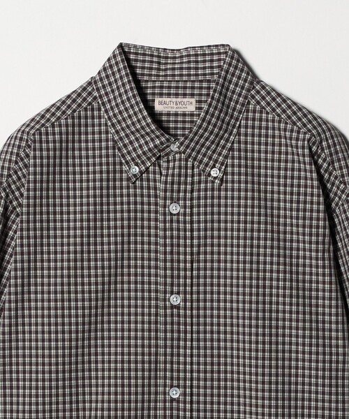 BEAUTY&YOUTH UNITED ARROWS（ビューティーアンドユースユナイテッドアローズ）の「ミニチェック ボタンダウン シャツ FORM型（シャツ/ブラウス・メンズ・ダークブラウン/ネイビー・S/M/XL/L）」の14枚目の写真