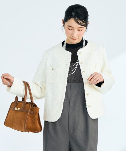 fredy emue(フレディエミュ)の「チュール切替オールインワン(つなぎ/オールインワン・レディース・ブラック/グレー・38/36)」の9枚目の写真