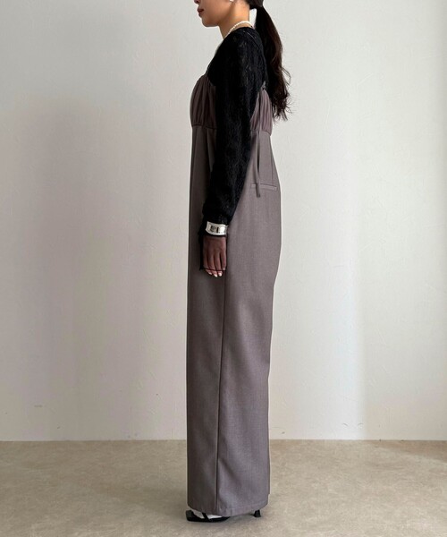 fredy emue(フレディエミュ)の「チュール切替オールインワン(つなぎ/オールインワン・レディース・ブラック/グレー・38/36)」の17枚目の写真