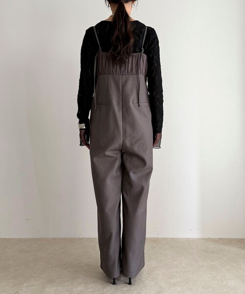 fredy emue(フレディエミュ)の「チュール切替オールインワン(つなぎ/オールインワン・レディース・ブラック/グレー・38/36)」の18枚目の写真