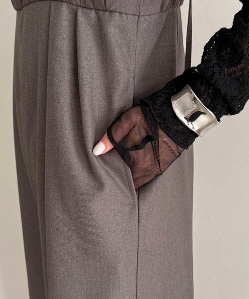 fredy emue(フレディエミュ)の「チュール切替オールインワン(つなぎ/オールインワン・レディース・ブラック/グレー・38/36)」の22枚目の写真