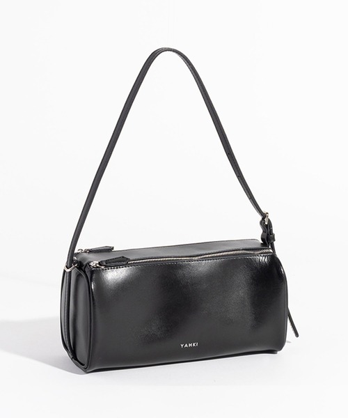YAHKI（ヤーキ）の「YAHKI/ヤーキ SOFT W FACE ミニマル レザーショルダーバッグ 2026年春夏（ショルダーバッグ・レディース・ライトグリーン/ブラック/ライトグレー・FREE）」の10枚目の写真