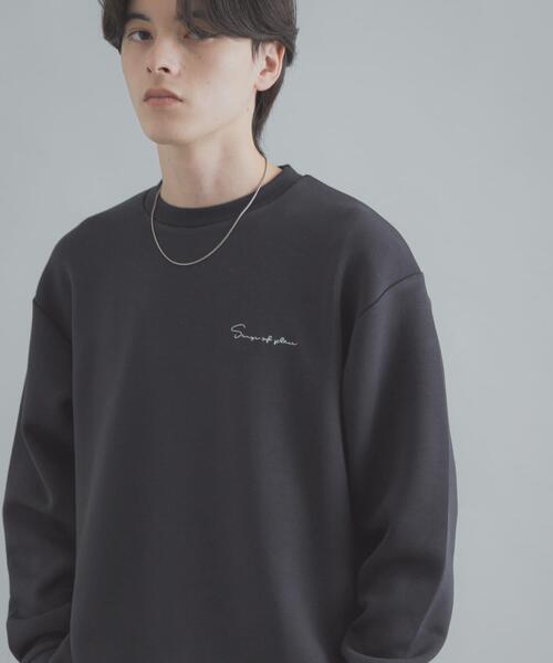 SENSE OF PLACE by URBAN RESEARCH（センスオブプレイスバイアーバンリサーチ）の「『一部WEB限定カラー』『ユニセックス』シシュウダンボールポンチロングスリーブTシャツ（Tシャツ/カットソー・メンズ・オリーブ/ライトブルー/ライトベージュ/ブラック/ホワイト/ダークブラウン・MEDIUM/LARGE）」の21枚目の写真