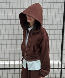 5 way big hood double zip sweat hoodie/5WAY ビッグフード ダブルジップ スウェットフーディー