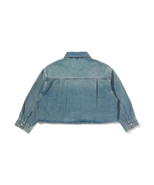 Levi's(リーバイス)の「Levi's/リーバイス TYPEⅡクロップド トラッカージャケット(デニムジャケット・レディース・インディゴブルー・XS/S/M)」の8枚目の写真