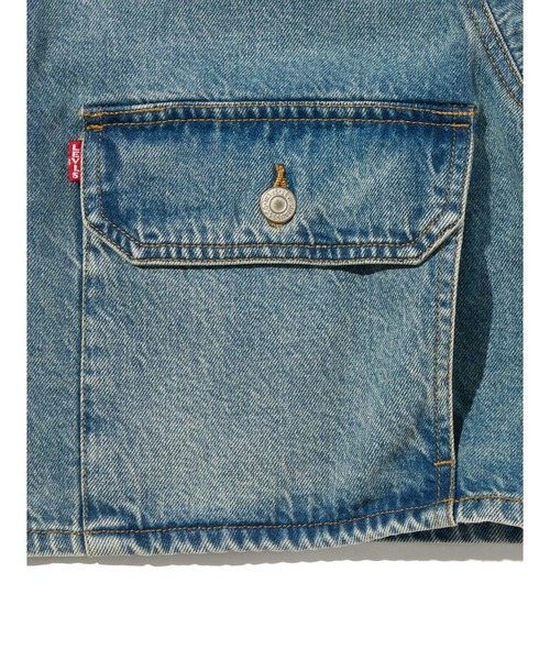Levi's(リーバイス)の「Levi's/リーバイス TYPEⅡクロップド トラッカージャケット(デニムジャケット・レディース・インディゴブルー・XS/S/M)」の12枚目の写真