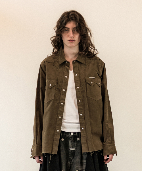 THEVINYLHOUSE(ザバイニルハウス)の「CORDUROY WESTERN SHIRTS KHAKI(シャツ/ブラウス・メンズ・その他・S/M/L)」の3枚目の写真