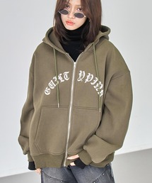 ANAP | 裏起毛 ウォシュ加工 オーバーサイズ ジップパーカー(パーカー)