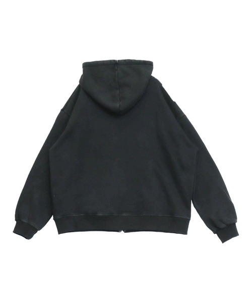 ANAP（アナップ）の「裏起毛 ウォシュ加工 オーバーサイズ ジップパーカー（パーカー・レディース・カーキ/クリア/ダークアッシュ・F）」の21枚目の写真