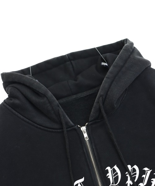 ANAP（アナップ）の「裏起毛 ウォシュ加工 オーバーサイズ ジップパーカー（パーカー・レディース・カーキ/クリア/ダークアッシュ・F）」の22枚目の写真