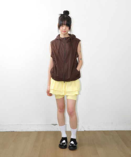 AMESWORLDWIDE（アメスワールドワイド）の「FRILL MINI SKIRT YELLOW（スカート・レディース・その他・FREE）」の4枚目の写真