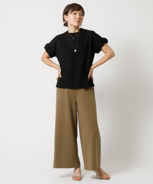 DESIGNWORKS（デザインワークス）の「アクアジャージワイドパンツ（その他パンツ・レディース・ベージュ・フリー）」の12枚目の写真