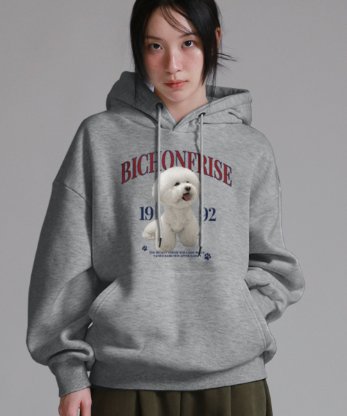 LIKE THE MOST(ライクザモースト)の「ビションボンボンオーバーサイズフード_4カラー(パーカー・レディース・その他・S/M/L/XL)」の2枚目の写真