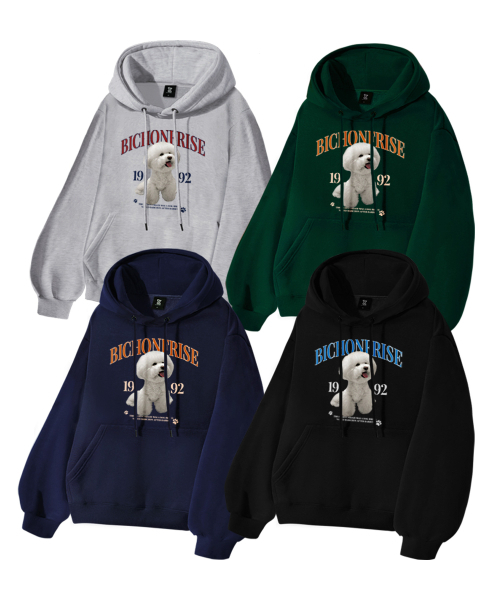 LIKE THE MOST(ライクザモースト)の「ビションボンボンオーバーサイズフード_4カラー(パーカー・レディース・その他・S/M/L/XL)」の7枚目の写真