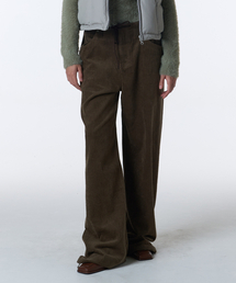 CORDUROY WIDE PANTS [BROWN]