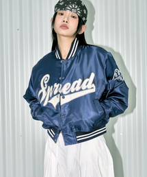 W BASEBALL PADDING JACKET - NAVY