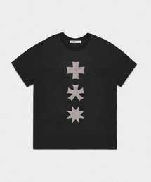 MM THREE LOGO T-SHIRTS (BLACK)