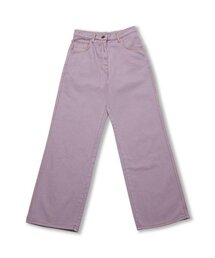 Color Wide Pants_indi purple