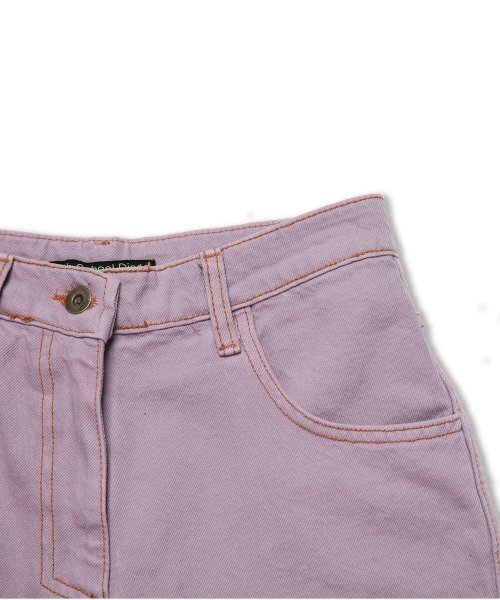 HIGH SCHOOL DISCO(ハイスクールディスコ)の「Color Wide Pants_indi purple(デニムパンツ・レディース・その他・LARGE/S)」の3枚目の写真