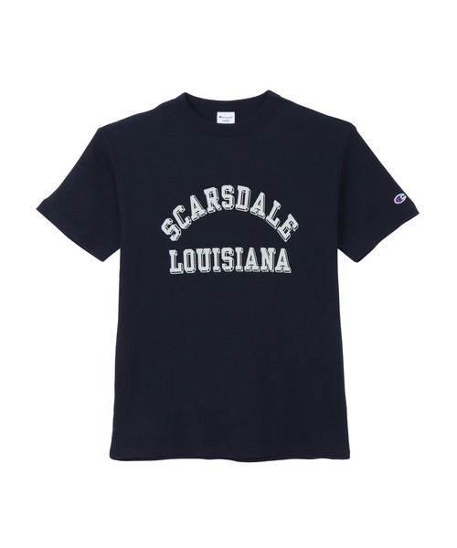 Champion(チャンピオン)の「【Champion/チャンピオン】メンズ ベーシック ショートスリーブTシャツ(Tシャツ/カットソー・メンズ・オリーブ/ブラック/ホワイト/ネイビー・X-LARGE/LARGE/MEDIUM/SMALL)」の4枚目の写真